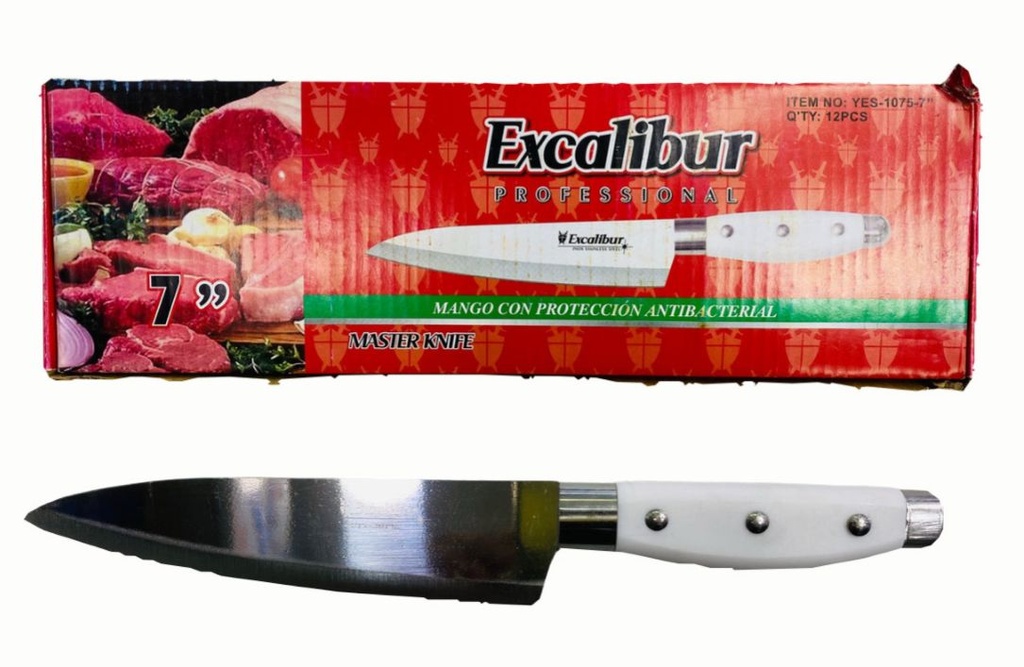 Cuchillo excalibur remache blanco #7 CAJA X12 (UND $4.233)