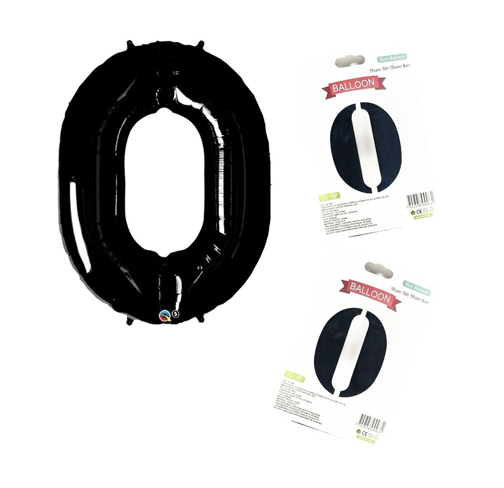 @Numero inflable negro #0