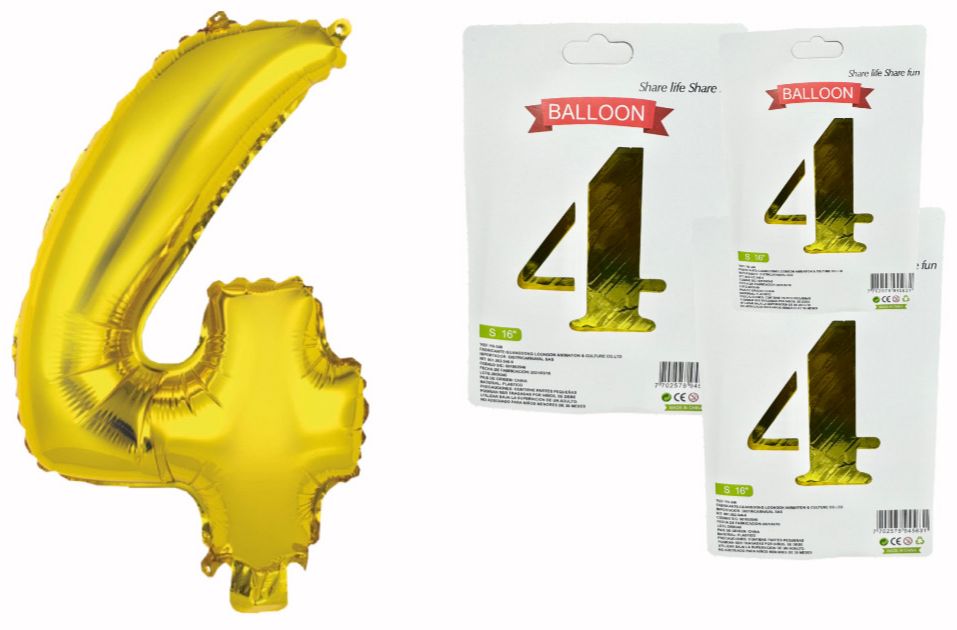 @Numero inflable dorado #4