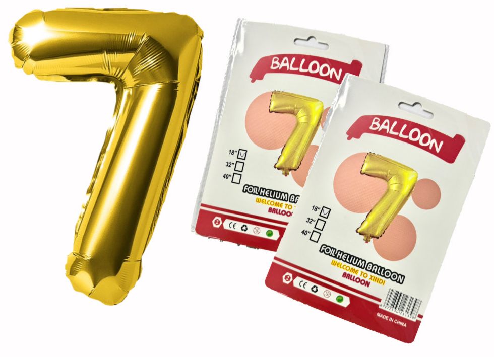 @Numero inflable dorado #7