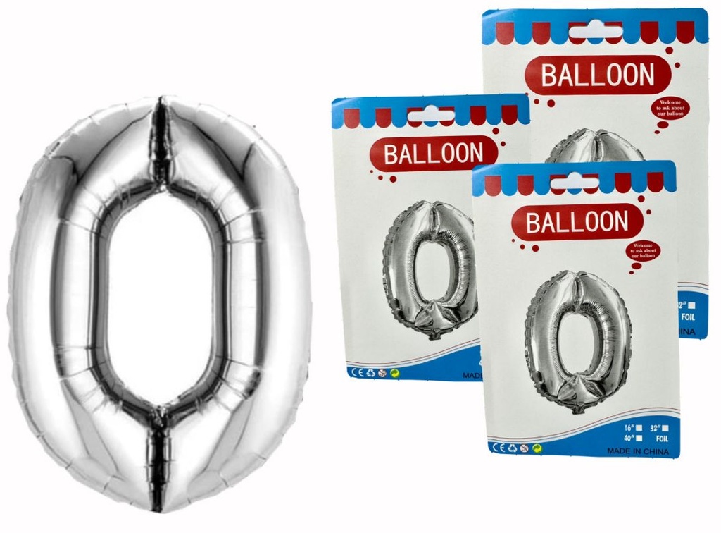 @Numero inflable plata #0