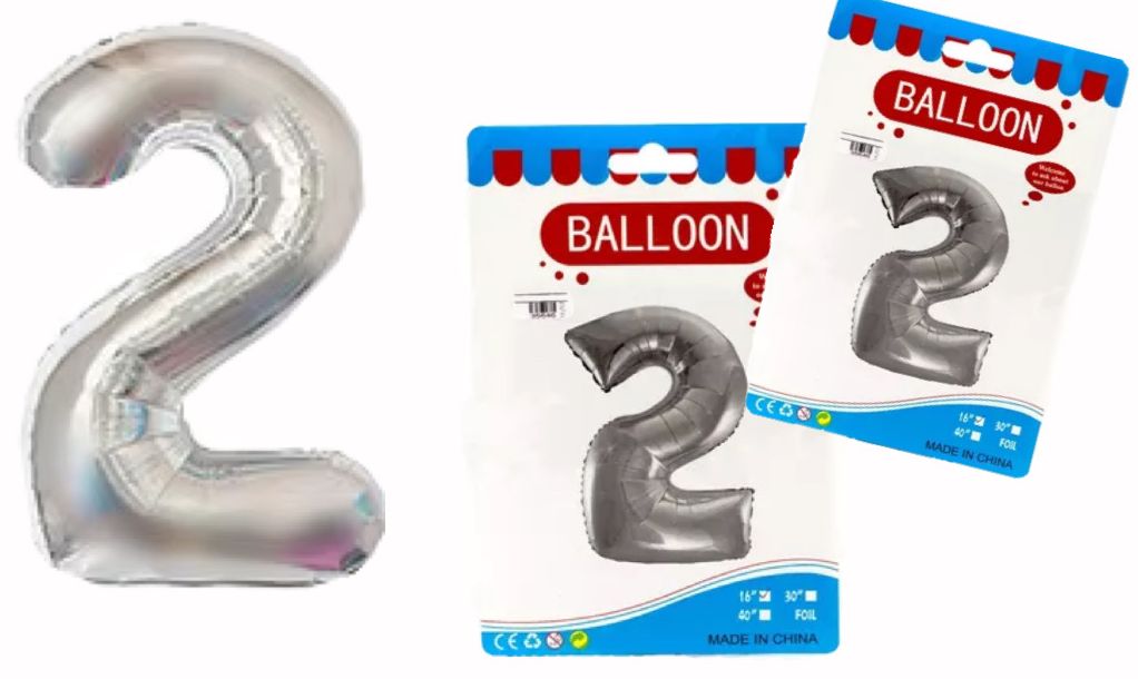 @Numero inflable plata #2