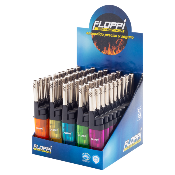 @Encendedor gas floppi mini caja x25  
