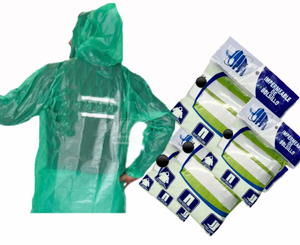 Impermeable reflectivo talla XL (BLUE-BIKER)