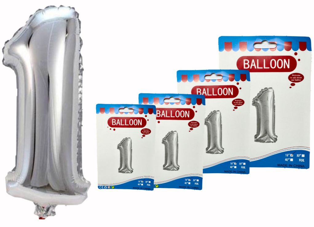 @Numero inflable plata #1