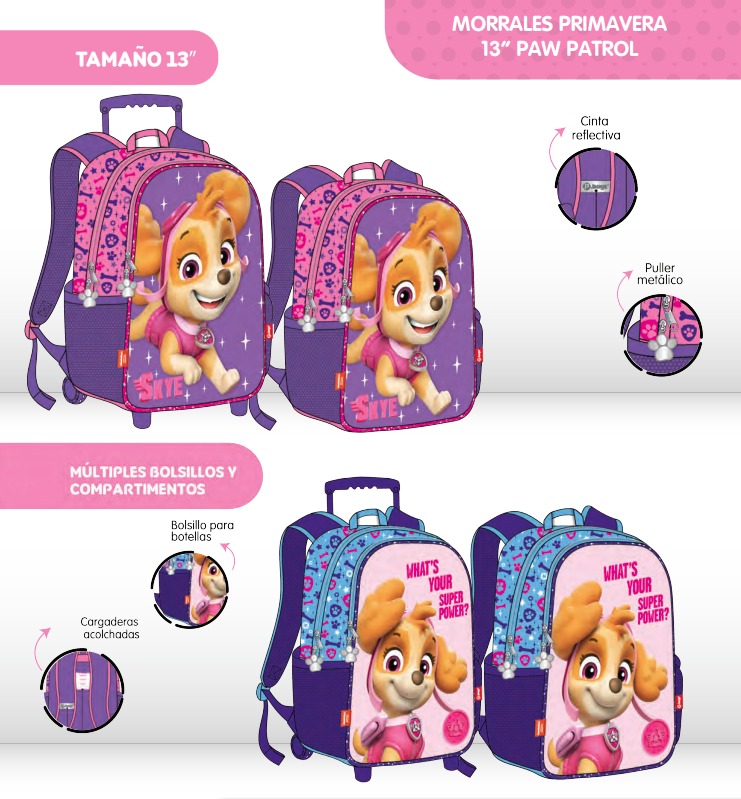 Morral prim. personaje pequeño paw pattrol niña