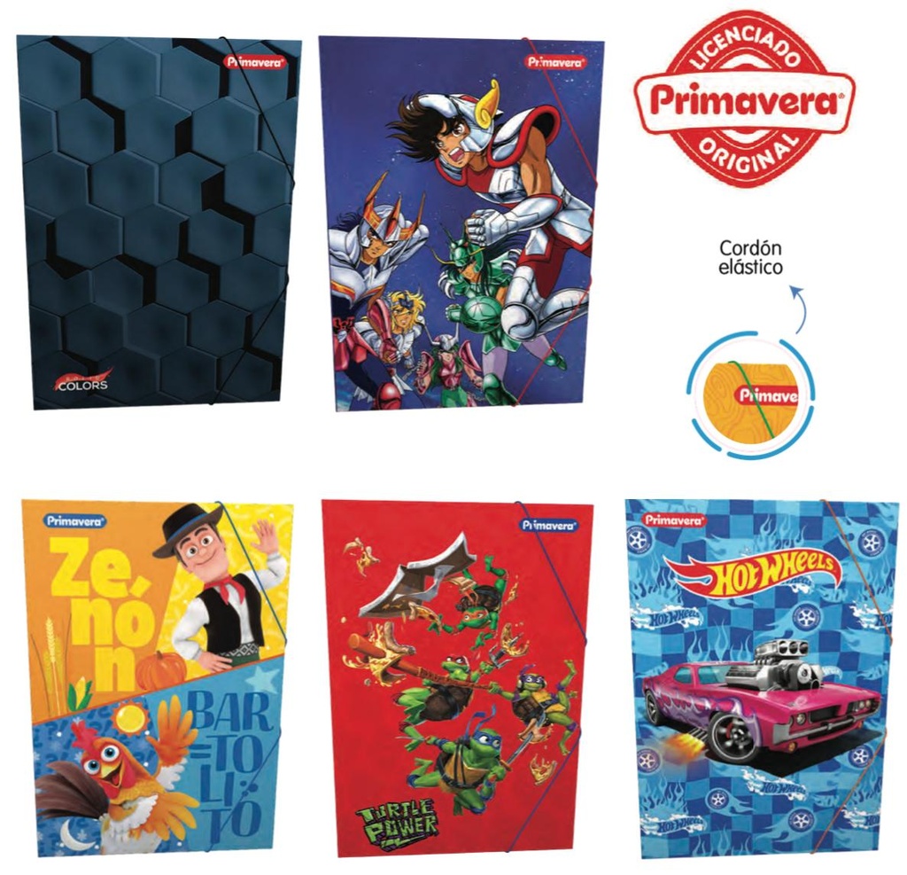 Carpeta primavera plastica liga juvenil niño