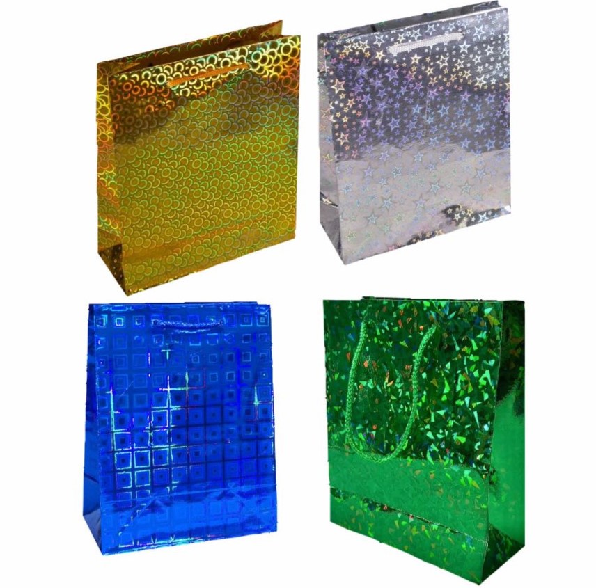 (PT26933)Bolsa regalo tornasol semi mediana 23x27 PQT X12 