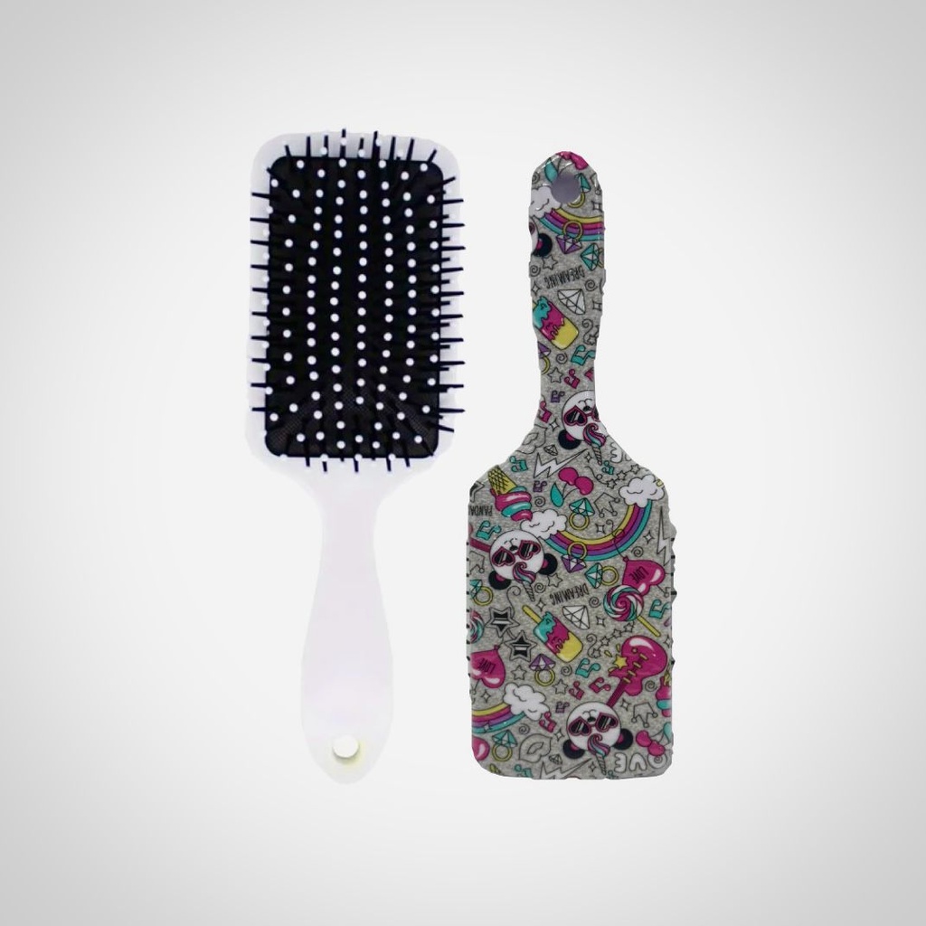 Cepillo peinar salon estampado  