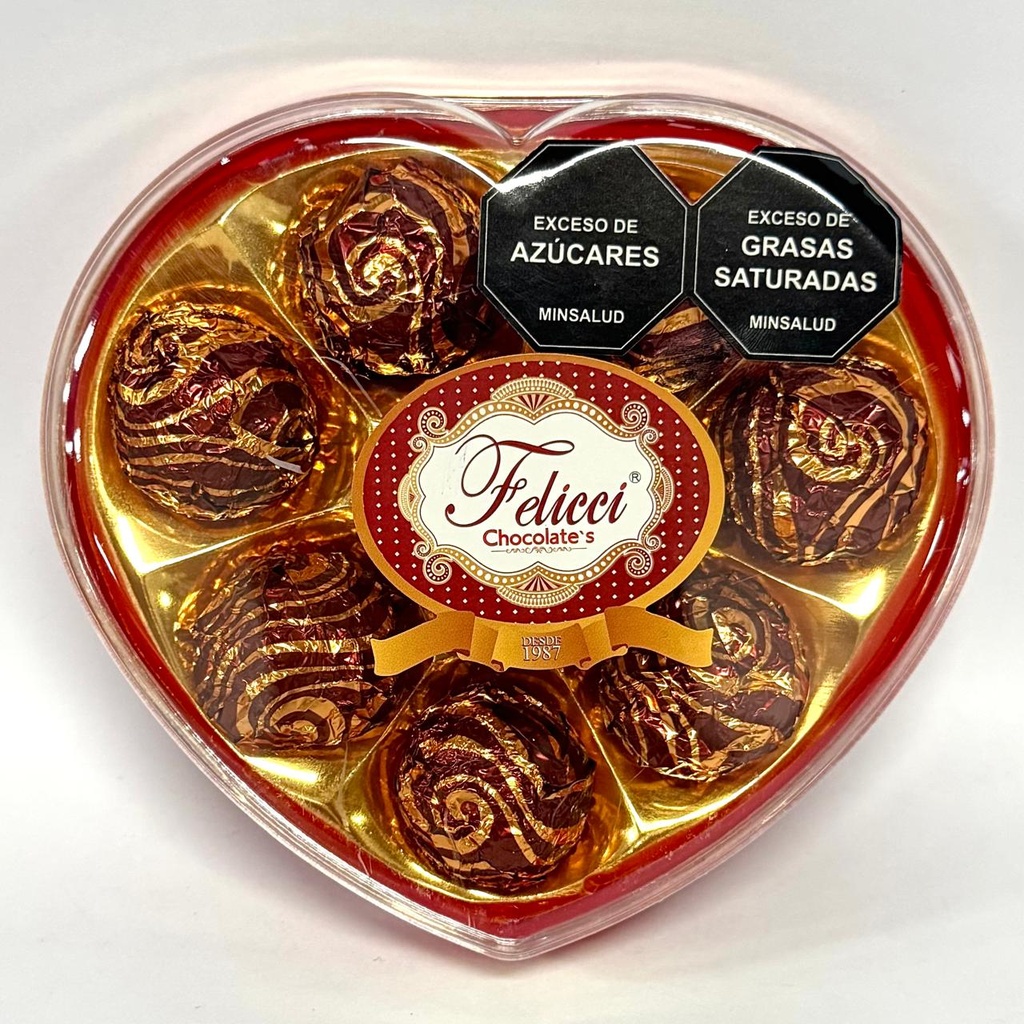 Chocolate feliccie corazon X8 