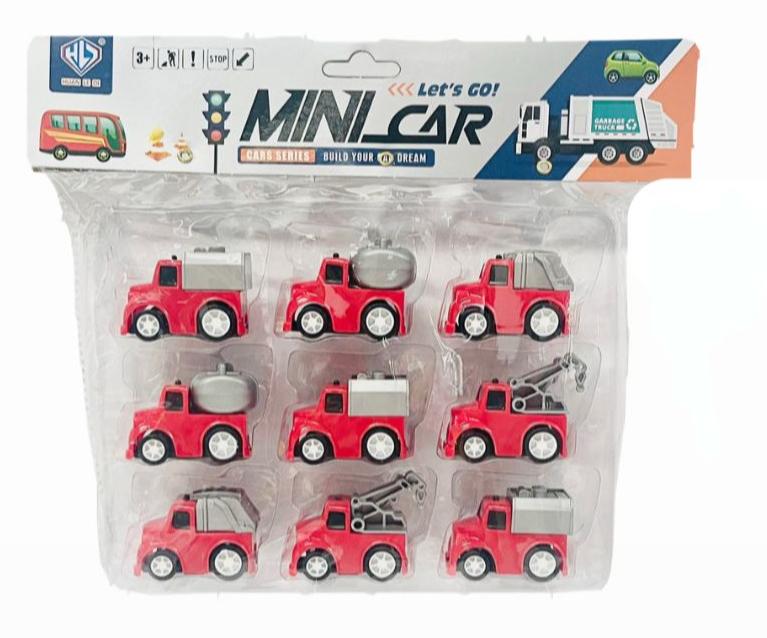 Carro mini x9 rojos 