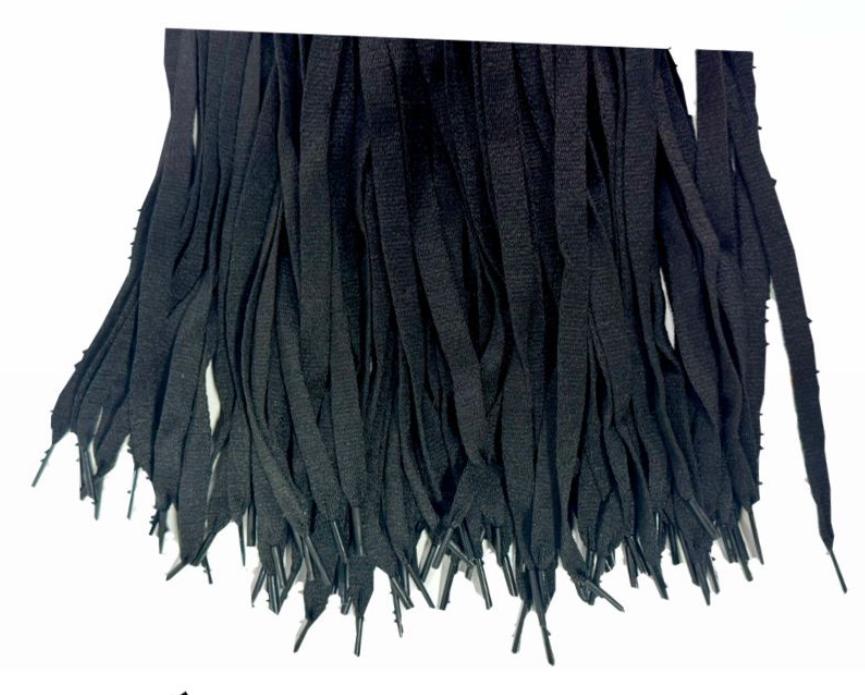 Cordon 90 cm x 4 bolsa x 24 negro plano 
