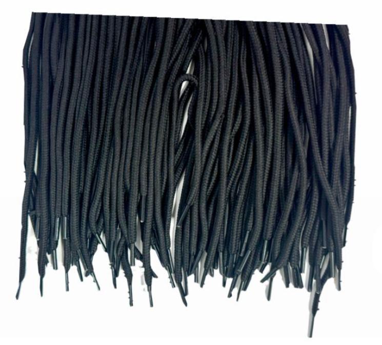 Cordon 90 cm x 4 bolsa x 24 negro redondo