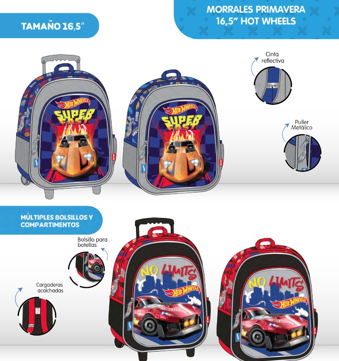Morral prim. personajes grande hotwheels