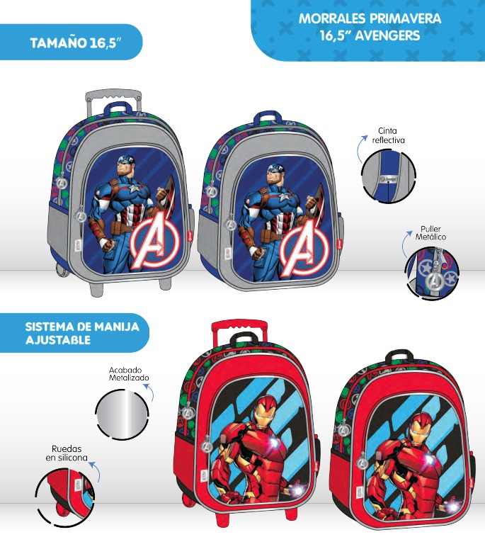 Morral prim. ruedas grande avengers