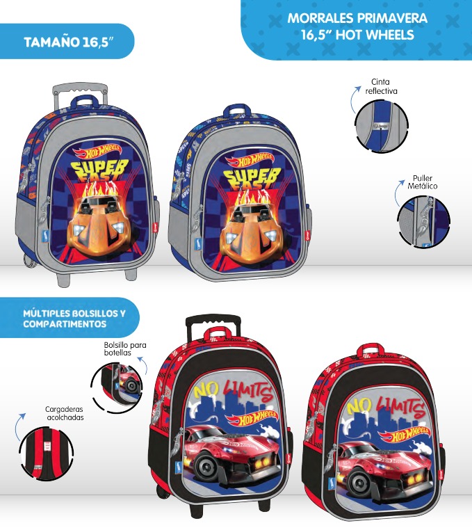 Morral prim. ruedas grande hot wheels