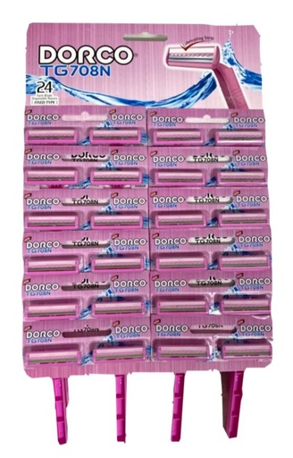 [TG708NV-2B(BK)] @Dorco carton x24 rosada
