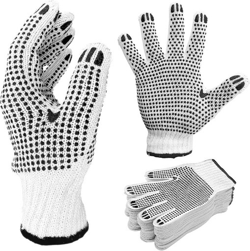 [GT780] @Guante blanco gueso punto "construccion" pqt x12 (GUA14-1)