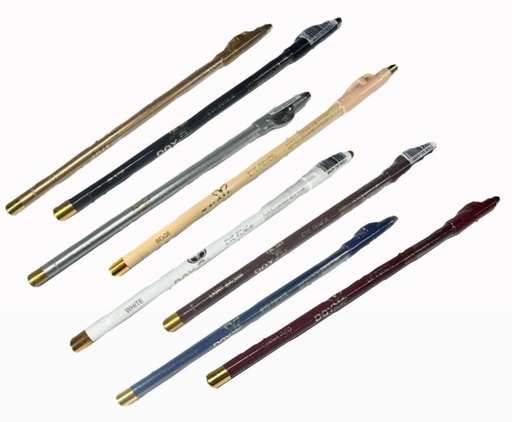 [DC0248BK] @Lapiz ojos sencillo surtido paquete x12 (UND 850)