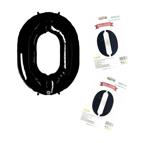 [NA802N-0] @Numero inflable negro #0