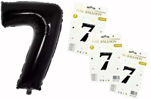 [NA802N-7] @(1404P)Numero inflable negro #7