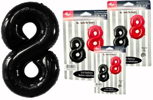 [NA802N-8] @(1404P)Numero inflable negro #8