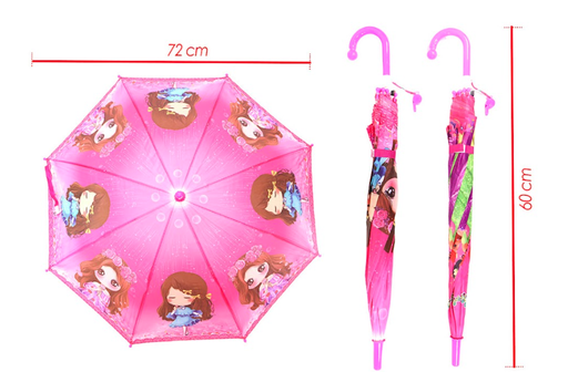 [PT15876] @Sombrilla infantil tela estampada niña (DK-1271)