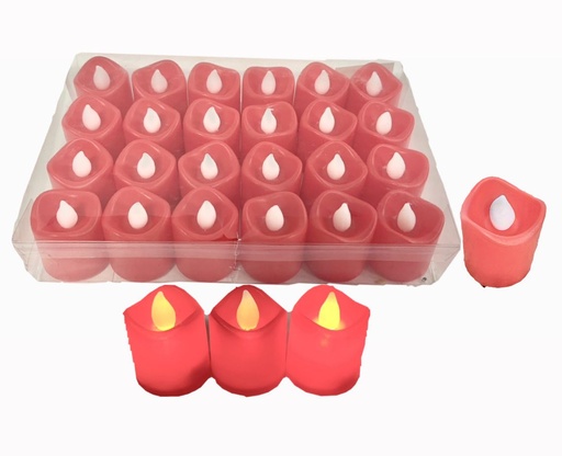 [SLT2046] @Vela pila mini roja CAJA X24