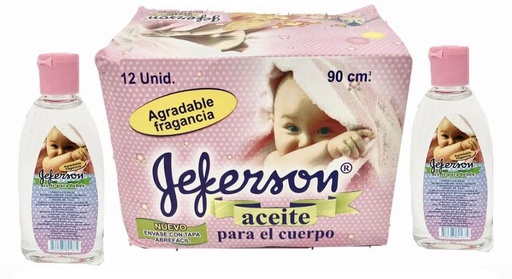 [ABB90] Aceite bebe x90ml jeferson caja x12 (UND $1.800)