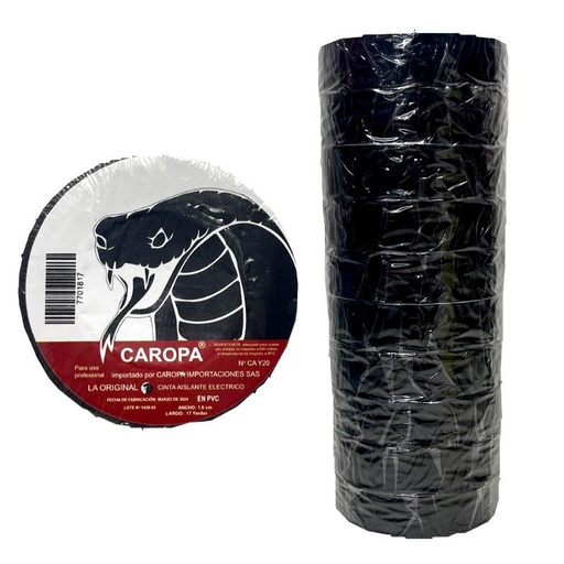 [CIAIS00002] Cinta negra grande caropa rollo x10 (UND $1.850)