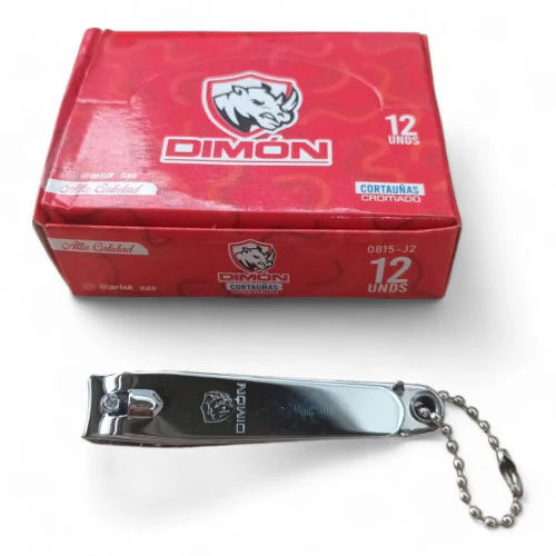 [DM3928] Corta uñas dimon grande plata caja x12
