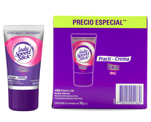 [CO01261A] Desodorante colapsible x30g lady crema caja x6