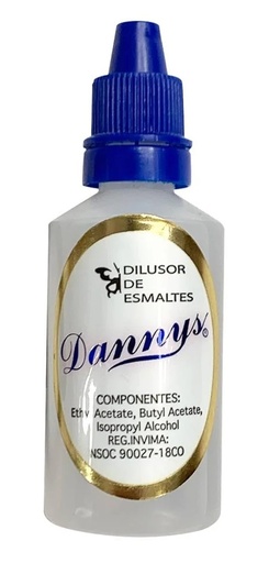 [00170001] Dilusor esmalte sencillo Dannys PQT X12 (UND 1.050)