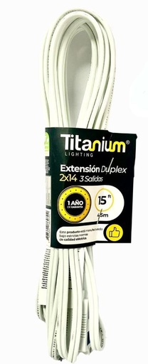 [ZJ-2ZB15FT] Extension blanca ima home x15ft 