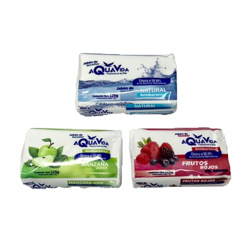 [40801*] Jabon aquavida x 125 gr