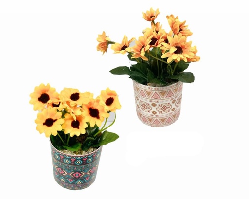 [PT26560] Matera estampada flor artificial girasol