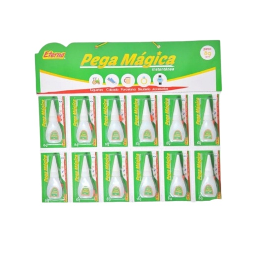 [ET248] Pega magica eterna verde carton x12