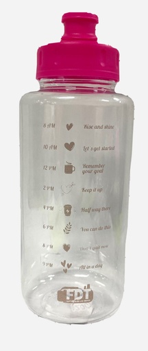 [FT29] Termo pink liso motivacional 1200ml