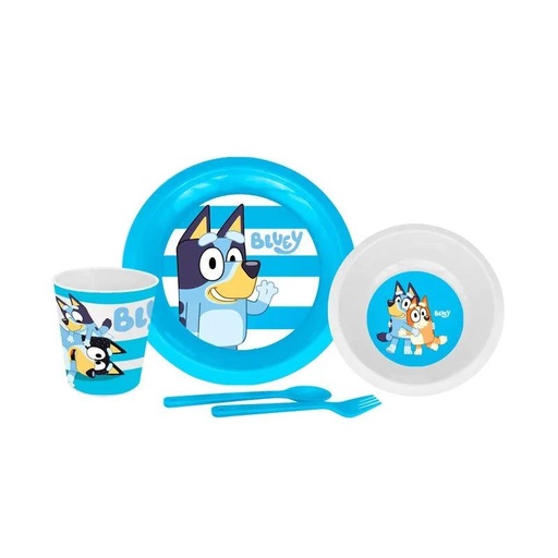[BC-K-1215.BL1] Vajilla personajes wantu bluey