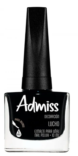 [310249] Esmalte admiss 10ml lucho (negro brocha)