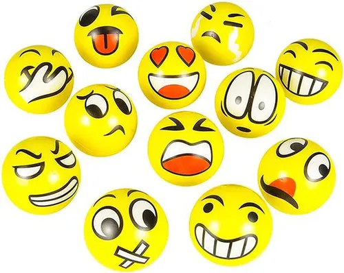 [PT13360] Pelota relajante emoticon paq x12 SLT2370