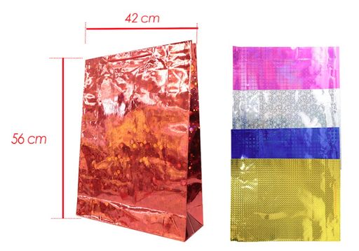 [DK-716] @Bolsa regalo tornasol grande 32x45 pqtx12