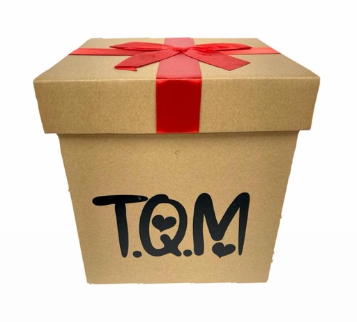 [MG1801312] Caja ancheta carton moño 24x24x26