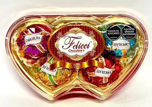 [TH05D] Chocolate feliccie corazon X5 doble