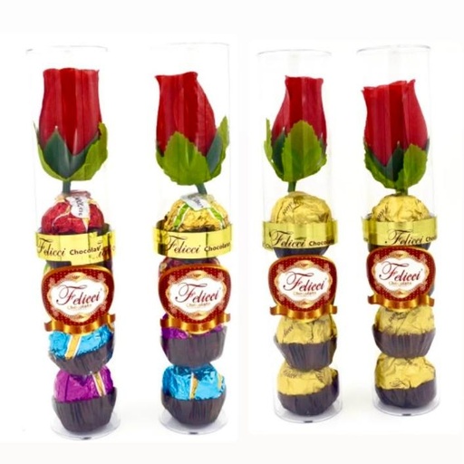[F0104] Chocolate feliccie rosa x4