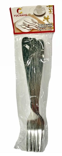 [SLT2138] @Tenedor metal fino paquete x6 (T6-TE)