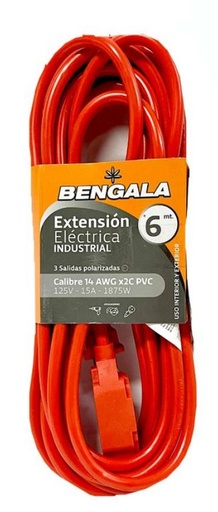 [BG4010] Extension naranja bengala x6 MTS (MC-6M)