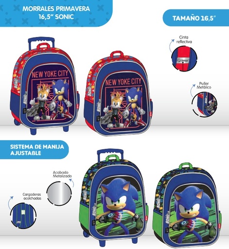 [620-120-2267] Morral prim. personajes grande sonic