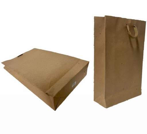 [105020] Bolsa regalo kraft lisa grande pqt x12