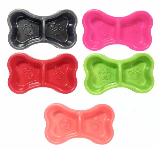 [IP002] Comedero mascota hueso grande PQT X6